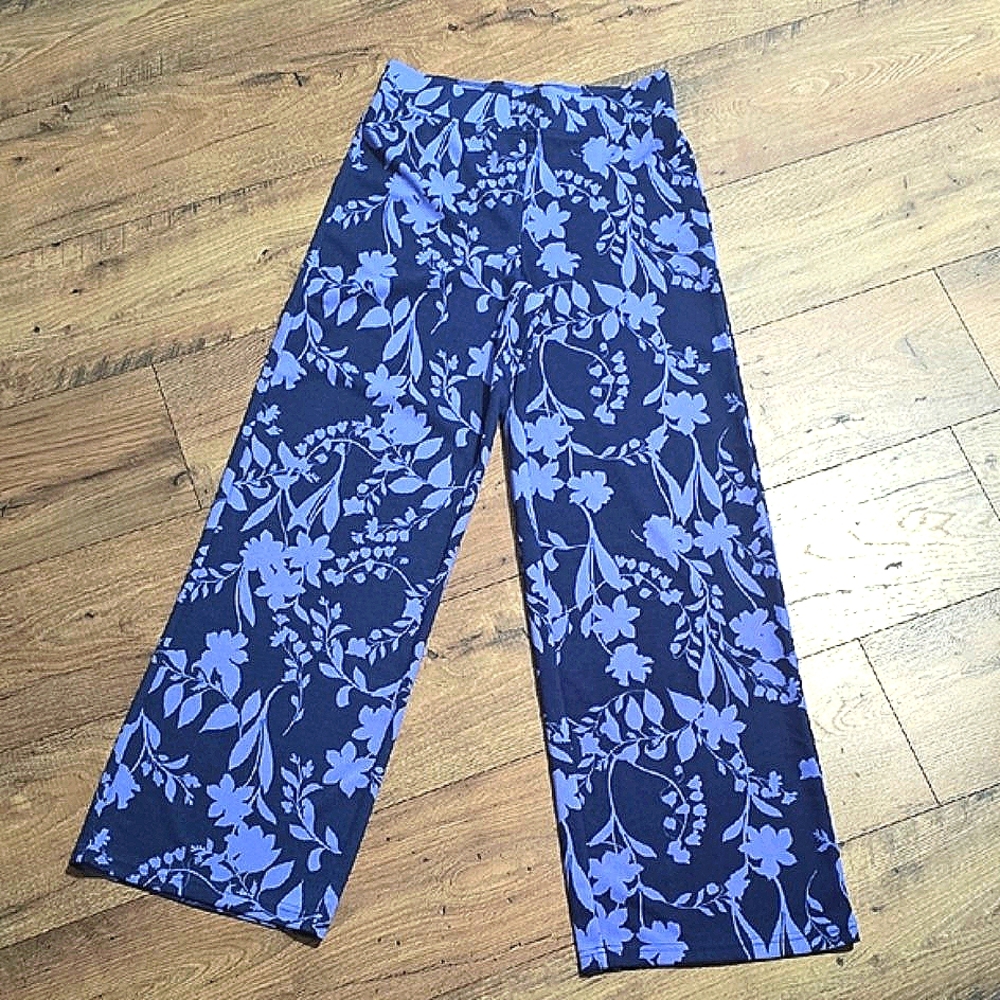 Floral Wide Leg Pants Isaac Mizrahi New York/NWOT
